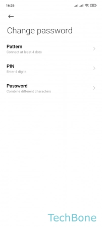 How to Change App lock Password type - Choose  Pattern ,  PIN  or  Password  and follow the instructions on screen