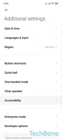 How to Change TalkBack controls - Tap on  Accessibility 