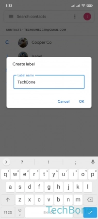 How to Create a Contact Group - Enter a  Name  and tap  OK 