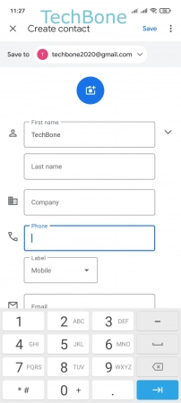 How to Create a New Contact - Enter a  Phone number 