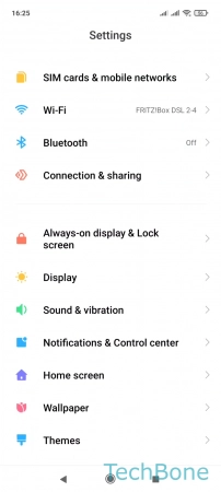 How to Hide/Show Notch - Tap on  Notifications & Control center 