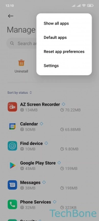 How to Reset app settings - Tap on  Reset app preferences 