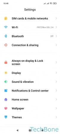 How to Set a Custom Notification Sound - Tap on  Sound & vibration 