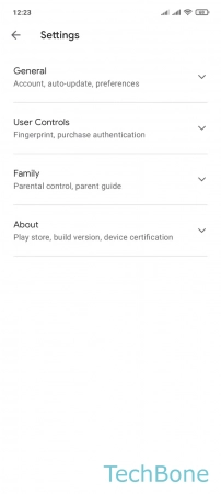 How to Set the App download preference - Tap on  General 