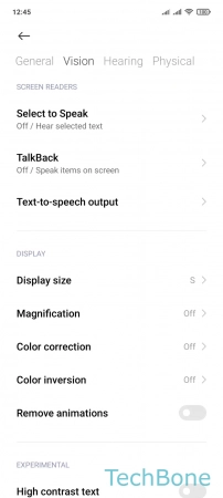 How to Set up TalkBack feedback - Tap on  TalkBack 