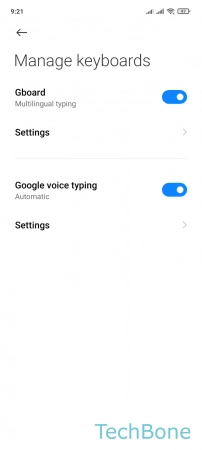 How to Show emojis in symbols keyboard - Tap on  Settings 