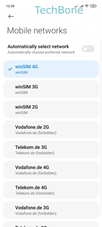 How to Turn On Automatic Network selection - Enable  Automatically select network 