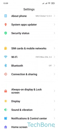 How to Turn on/off Bluetooth - Tap on  Bluetooth 