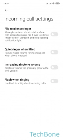 How to Turn On/Off Increasing ringtone volume - Enable or disable  Increasing ringtone volume 