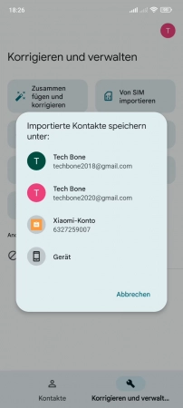Schritt 4: Wähle den Speicherort Importieren - Wähle den Speicherort