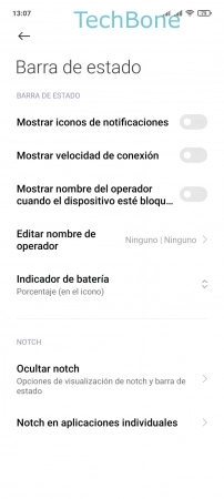 Paso 4: Activa o desactiva Mostrar nombre del operador cuando el dispositivo esté bloqueado Mostrar el Nombre del Operador en la Pantalla de bloqueo - Activa o desactiva Mostrar nombre del operador cuando el dispositivo esté bloqueado