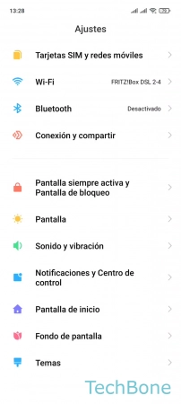 Paso 2: Presiona Notificaciones y Centro de control Mostrar la Velocidad de conexión en la Barra de estado - Presiona Notificaciones y Centro de control