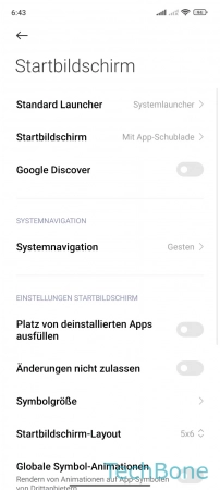 Tasten automatisch deaktivieren - Tippe auf  Systemnavigation 