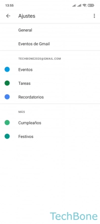 Paso 4: Presiona General Mostrar u ocultar los Números de semana en el Calendario - Presiona General
