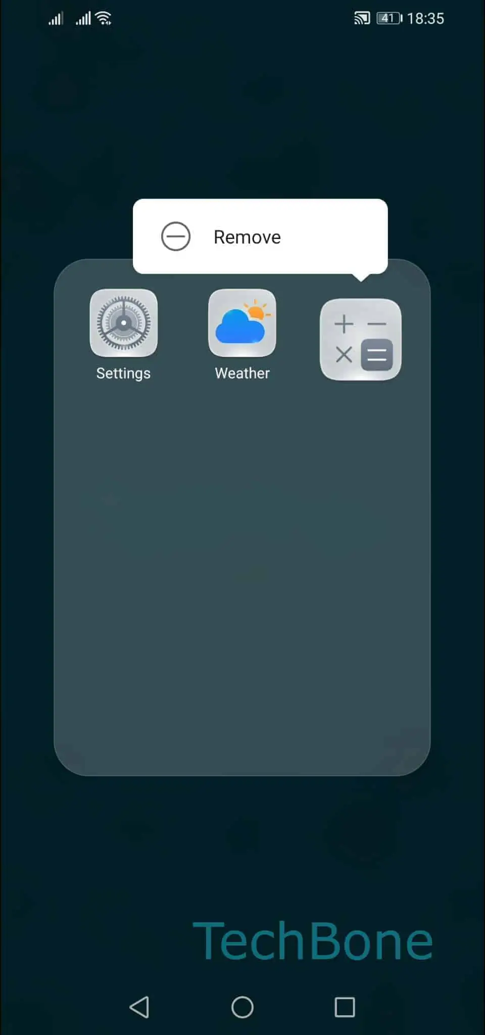 How To Remove An App From Folder Huawei Manual Techbone