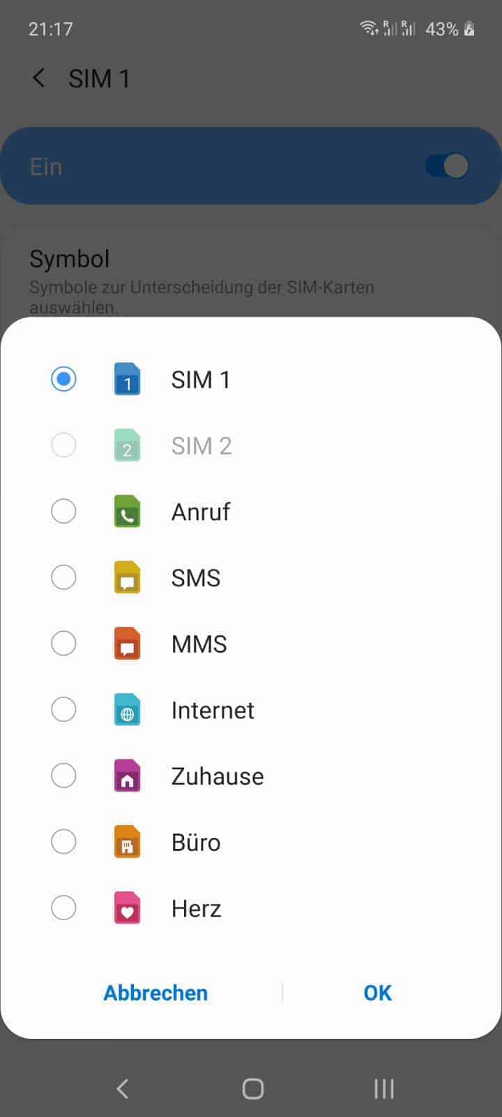 Symbol Fur Sim Karte Andern Samsung Handbuch Techbone