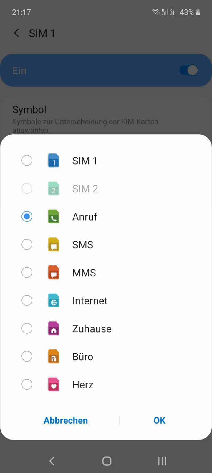 Symbol Fur Sim Karte Andern Samsung Handbuch Techbone