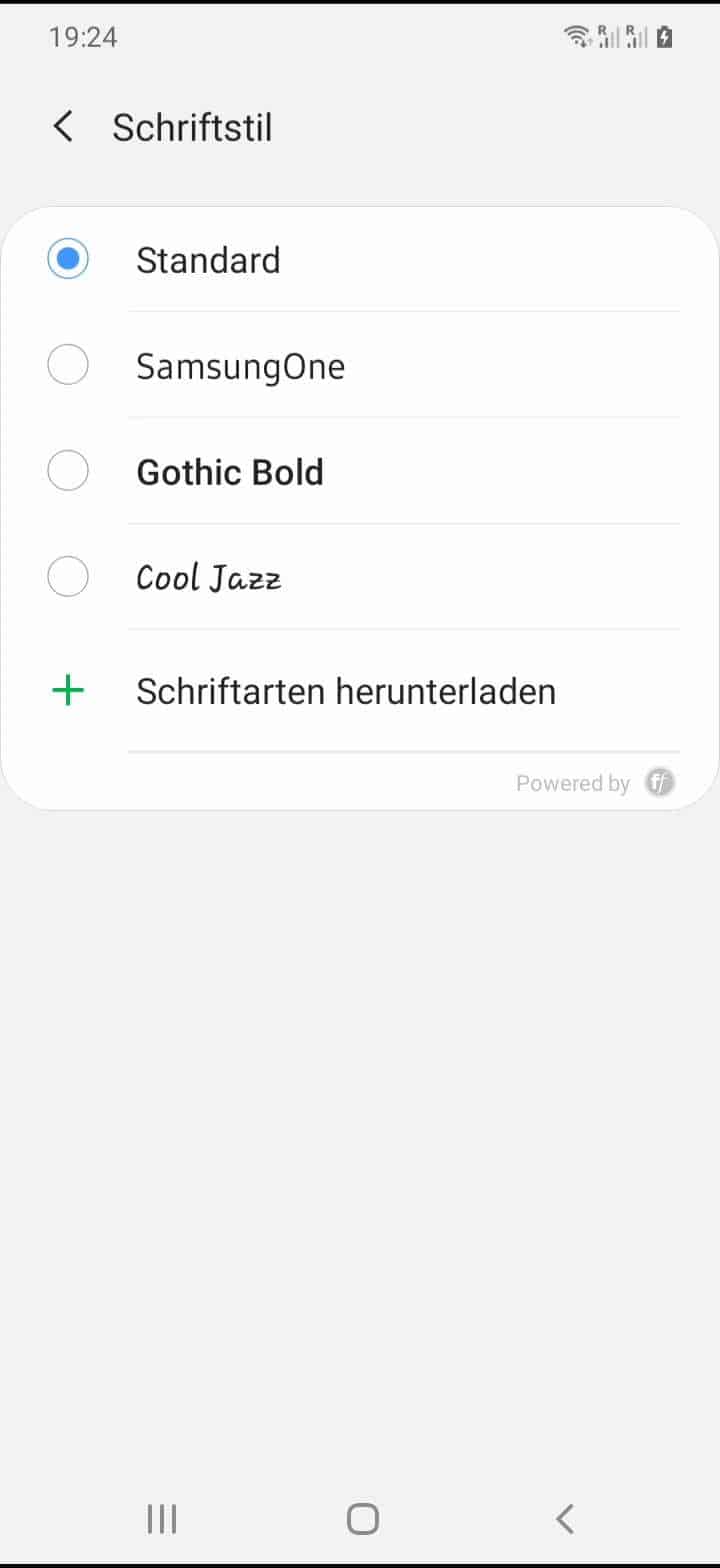 Andere Schriftart Wahlen Samsung Galaxy A50 Techbone