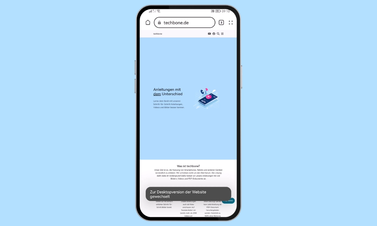 Huawei: Desktop-Version von Webseiten öffnen Desktop-Version von Webseiten öffnen