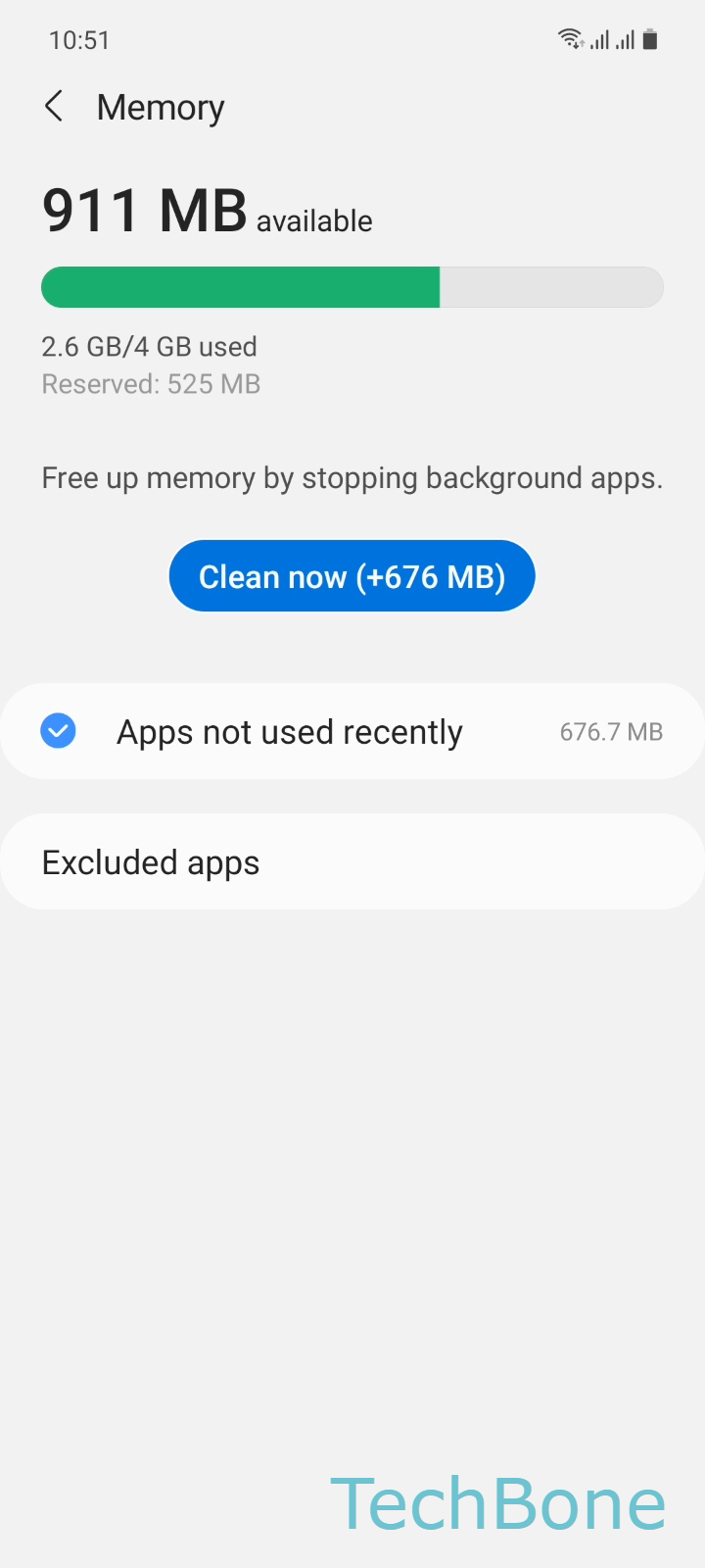 How to Clear RAM - Samsung Manual