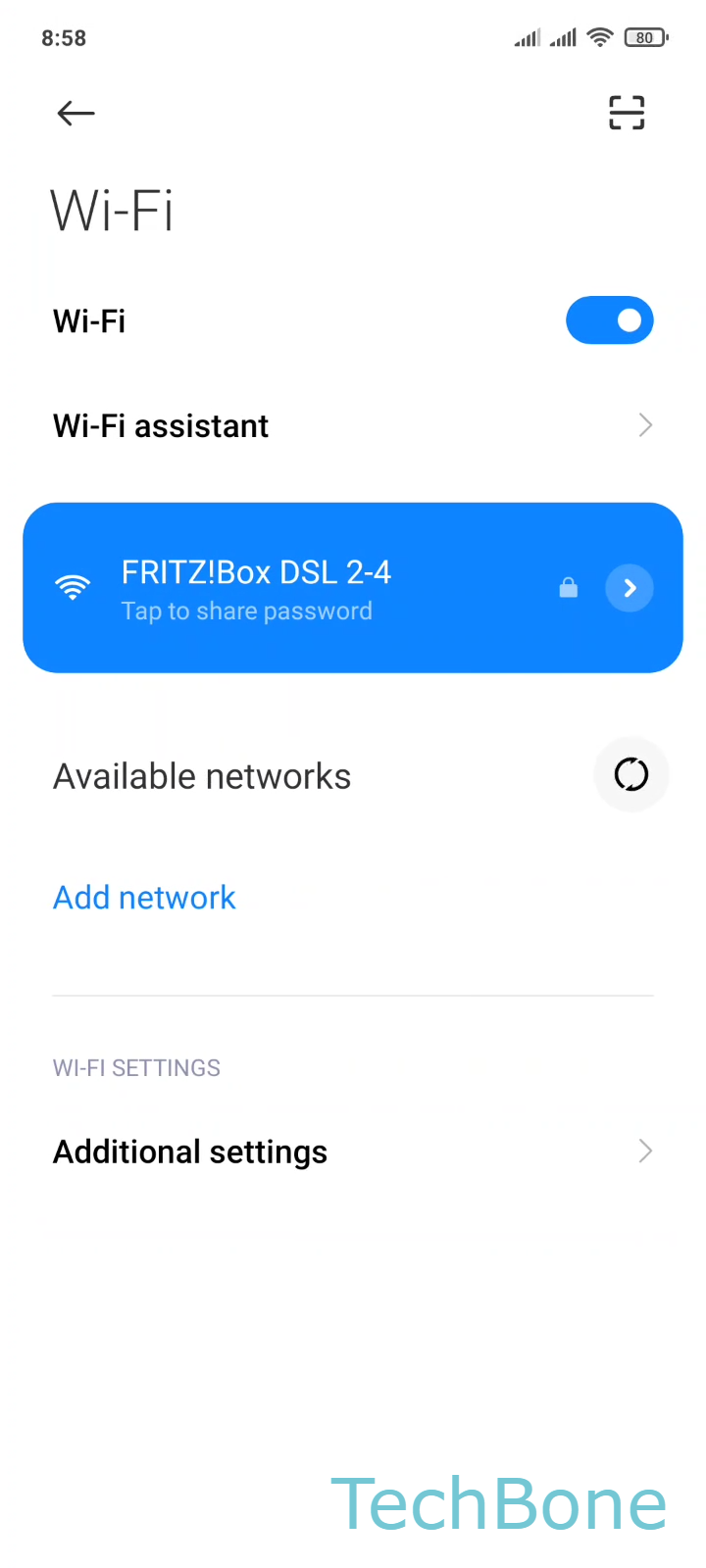 How to Connect manually to Wi-Fi network - Xiaomi Manual | TechBone