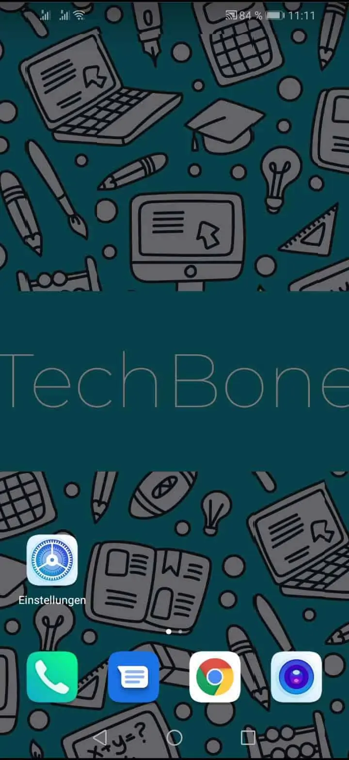 App-Symbolembleme: Zahlen oder Punkte einstellen – EMUI: Schritt 1 – Öffne die Einstellungen