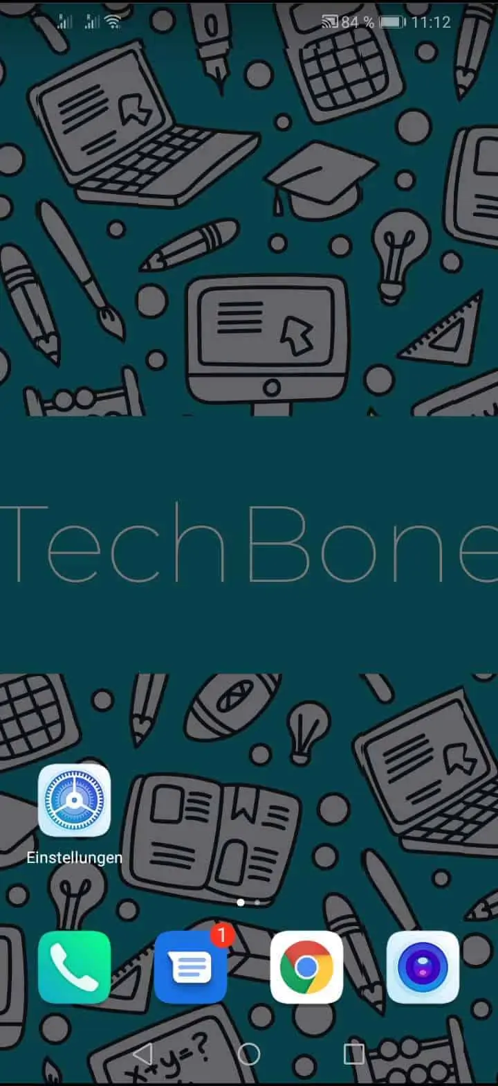 Sperrbildschirm-Benachrichtigungen einstellen – EMUI: Schritt 1 – Öffne die Einstellungen