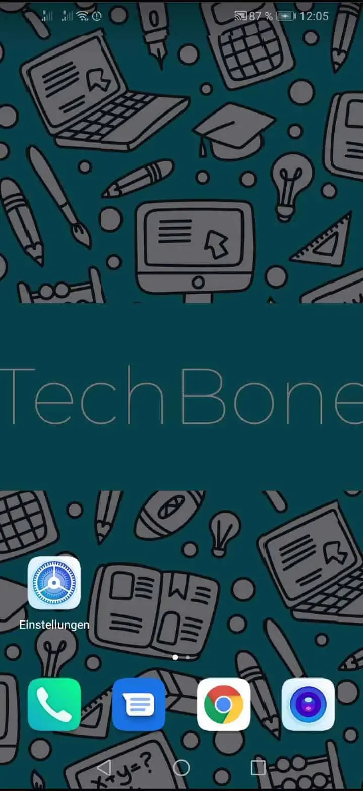 Benachrichtigungen einer App zulassen oder blockieren – EMUI: Schritt 1 – Öffne die Einstellungen