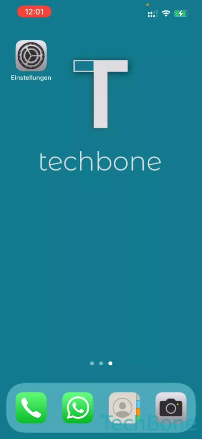 Hintergrund: Automatisch abdunkeln – Smartphone: Schritt 1 – Einstellungen (iOS 15)