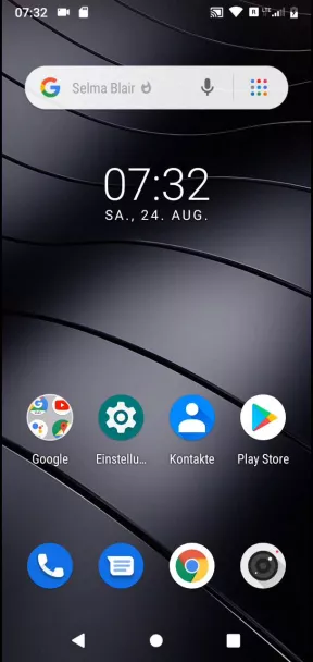 Schreibgeschützte Kontakte löschen – Smartphone: Schritt 1 – Kontakte-App öffnen (Android 9)