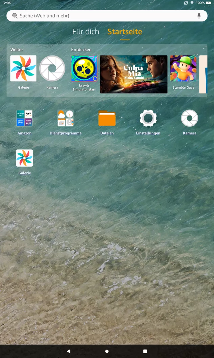 Fotos aus der Galerie-App teilen – Fire OS 8: Schritt 1 – Galerie-App öffnen