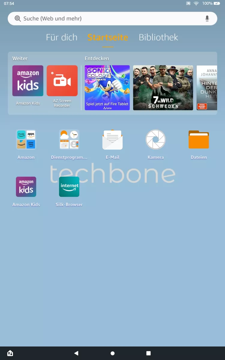 Design ändern – Tablet: Schritt 1 – Dashboard öffnen