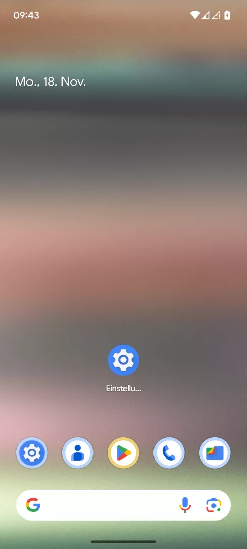 App zum Startbildschirm hinzufügen – Android 15: Schritt 1 – App Drawer öffnen
