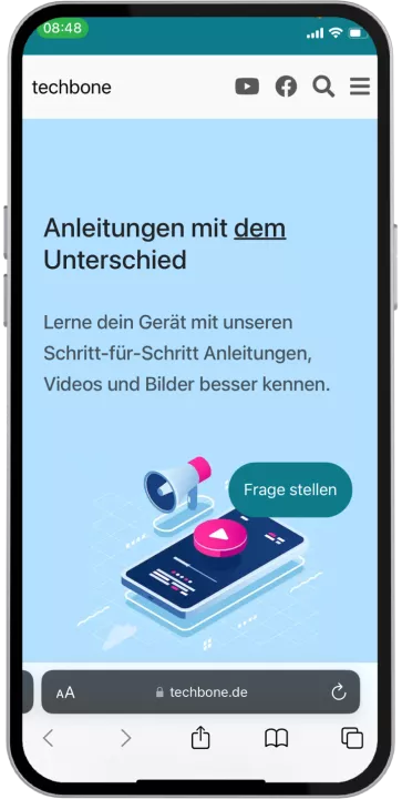 Geführten Zugriff beenden – iOS 17: Schritt 1 – 3x Seitentaste drücken (Geführter Zugriff)