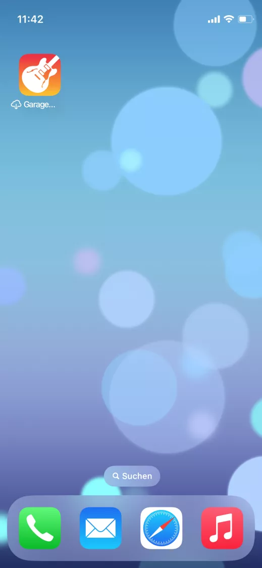 Eigene Musik als Klingelton hinzufügen – iOS 17: Schritt 1 – GarageBand öffnen