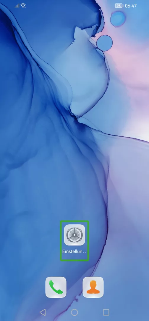 TalkBack deaktivieren – EMUI 12: Schritt 1 – TalkBack deaktivieren