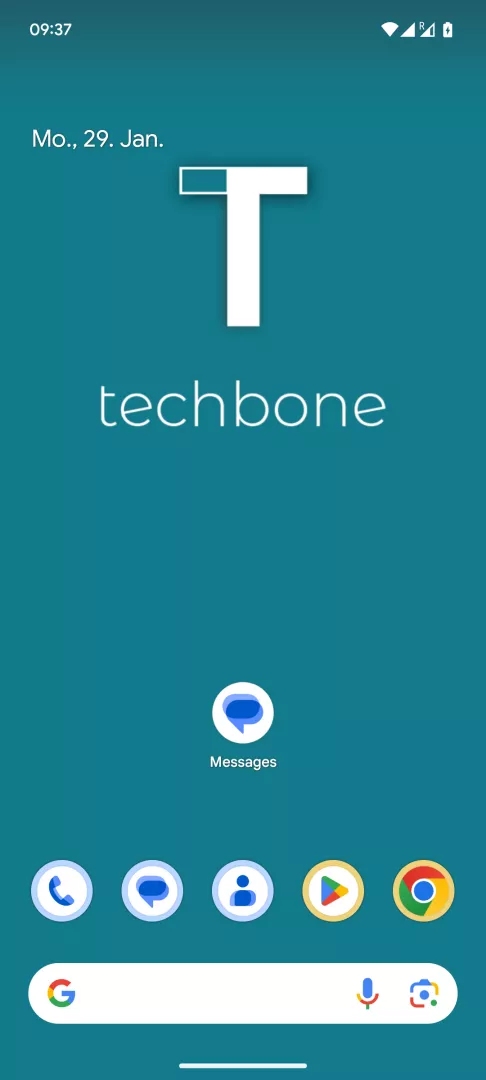 SMS-Nachricht schreiben und senden – Android 14: Schritt 1 – Messages-App öffnen