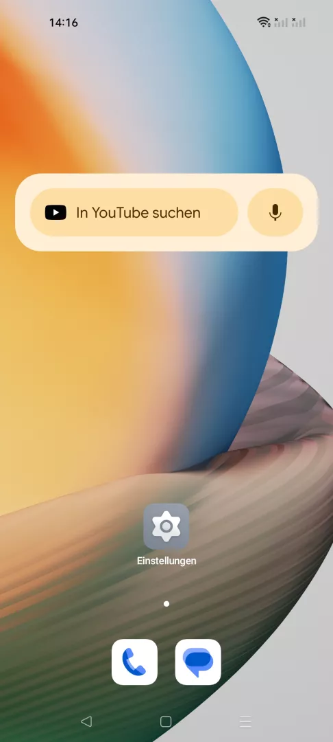 Widget verschieben – Coloros 13: Schritt 1 – Widget (Tippen & Halten)