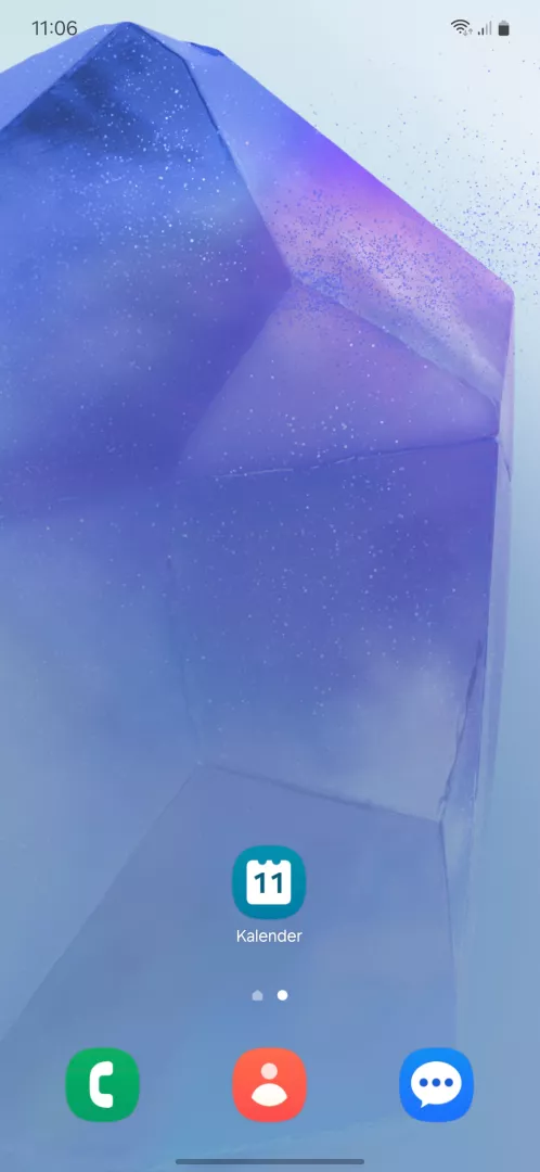 Kalender mit Google synchronisieren – One UI 6: Schritt 1 – Kalender-App öffnen