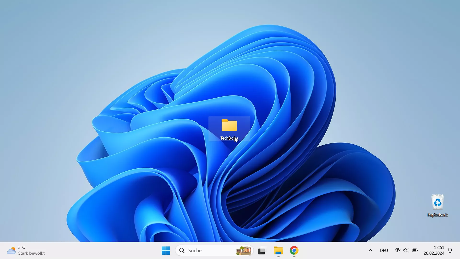 Explorer: Ordner von Schnellzugriff lösen – Windows 11: Schritt 1 – Ordner/Explorer öffnen (Desktop)