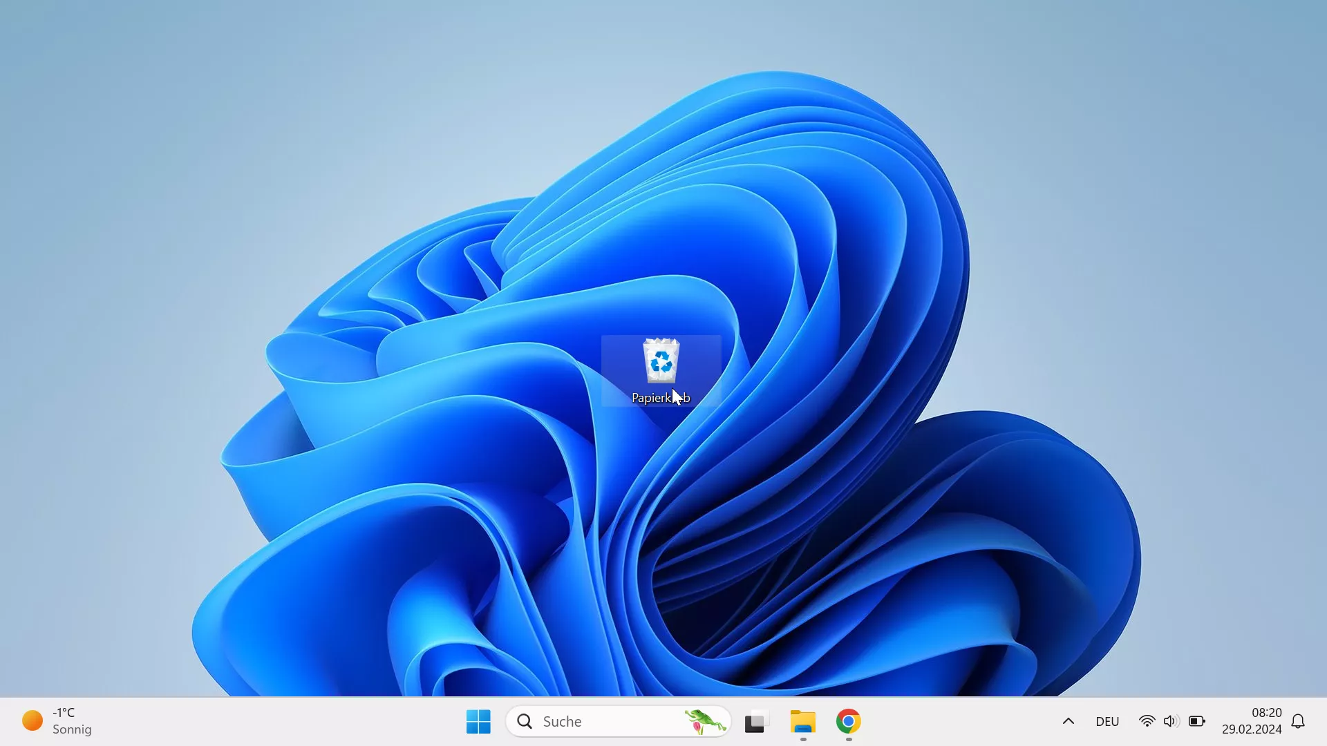 Bestätigung zum Leeren des Papierkorbs ein- oder ausschalten – Windows 11: Schritt 1 – Rechtsklick auf Papierkorb