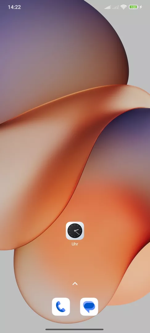 Timer in der Uhr-App einstellen – Hyperos 2: Schritt 1 – Uhr-App öffnen
