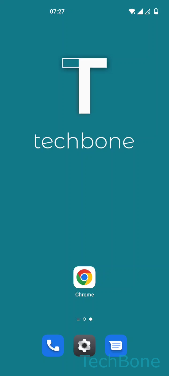 Text auf einer Webseite suchen – Oxygenos 12: Schritt 1 – Öffne Chrome
